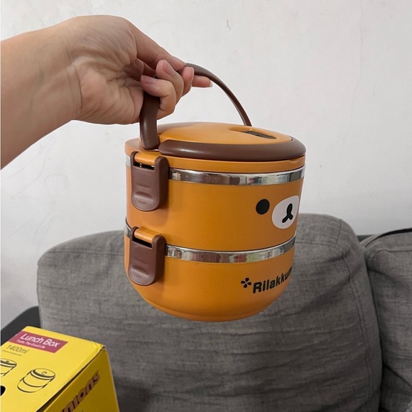 2 tiers Rilakkuma bento box - Picture 3 of 5